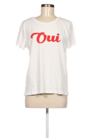 Γυναικείο t-shirt Ichi, Μέγεθος L, Χρώμα Λευκό, Τιμή 7,65 €