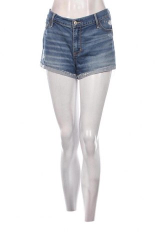 Дамски къс панталон Hollister, Размер XL, Цвят Син, Цена 14,40 лв.