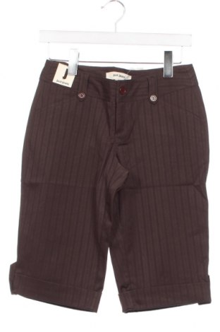 Γυναικείο κοντό παντελόνι Just Jeans, Μέγεθος XS, Χρώμα Καφέ, Τιμή 3,31 €