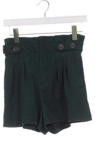 Pantaloni scurți de femei Zara Trafaluc, Mărime XS, Culoare Verde, Preț 46,87 Lei