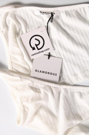 Damska koszulka na ramiączkach Glamorous, Rozmiar XL, Kolor Biały, Cena 17,01 zł