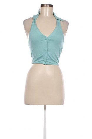 Γυναικείο αμάνικο μπλουζάκι Missguided, Μέγεθος M, Χρώμα Μπλέ, Τιμή 4,44 €