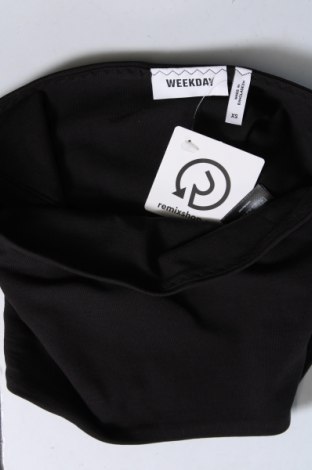 Γυναικείο αμάνικο μπλουζάκι Weekday, Μέγεθος XS, Χρώμα Μαύρο, Τιμή 4,65 €