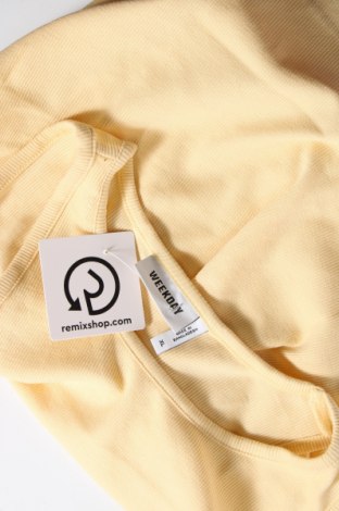 Tricou de damă Weekday, Mărime XL, Culoare Galben, Preț 69,08 Lei