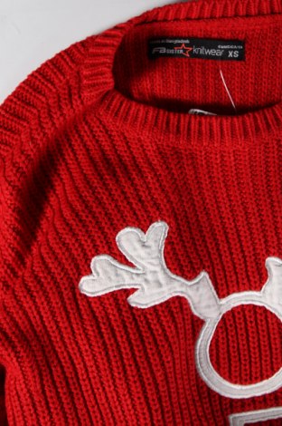 Γυναικείο πουλόβερ Fb Sister, Μέγεθος XS, Χρώμα Κόκκινο, Τιμή 5,38 €