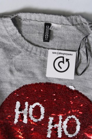Дамски пуловер H&M Divided, Размер L, Цвят Сив, Цена 4,35 лв.