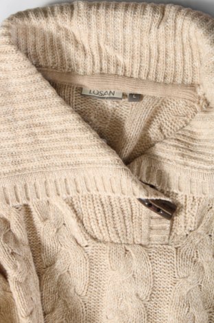Дамски пуловер Losan, Размер L, Цвят Бежов, Цена 3,77 лв.