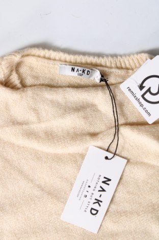 Дамски пуловер NA-KD, Размер M, Цвят Бежов, Цена 8,70 лв.