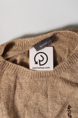 Γυναικείο πουλόβερ Yessica, Μέγεθος XL, Χρώμα Καφέ, Τιμή 2,51 €