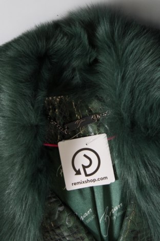 Дамско кожено яке Brian by Brian Rennie, Размер M, Цвят Зелен, Цена 386,40 лв.