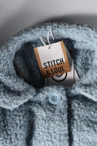 Γυναικείο παλτό Stitch & Soul, Μέγεθος M, Χρώμα Μπλέ, Τιμή 26,60 €