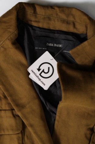 Дамско палто Zara, Размер S, Цвят Зелен, Цена 39,00 лв.
