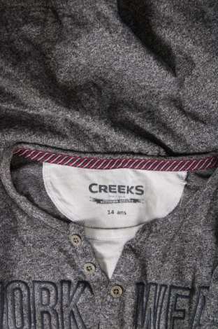 Детска блуза Creeks, Размер 13-14y/ 164-168 см, Цвят Сив, Цена 10,00 лв.