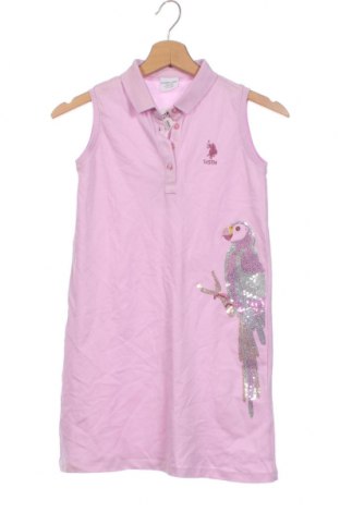 Детска рокля U.S. Polo Assn., Размер 8-9y/ 134-140 см, Цвят Розов, Цена 55,00 лв.