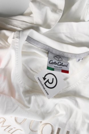 Мъжка тениска Carlo Colucci, Размер XXL, Цвят Бял, Цена 52,00 лв.