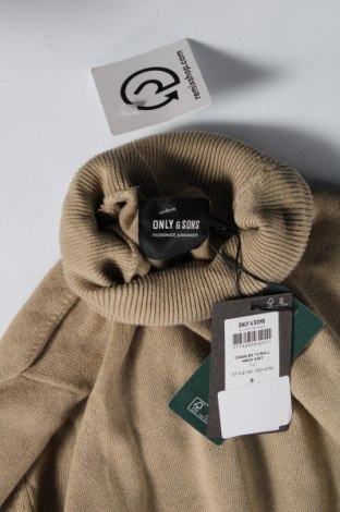 Ανδρικό πουλόβερ Only & Sons, Μέγεθος S, Χρώμα Καφέ, Τιμή 9,01 €