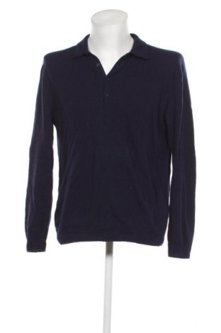 Мъжки пуловер United Colors Of Benetton, Размер L, Цвят Син, Цена 57,60 лв.