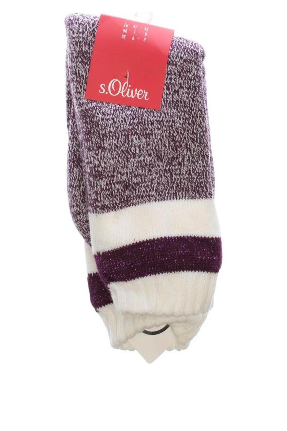 Чорапи S.Oliver, Размер L, Цвят Лилав, Цена 6,67 лв.