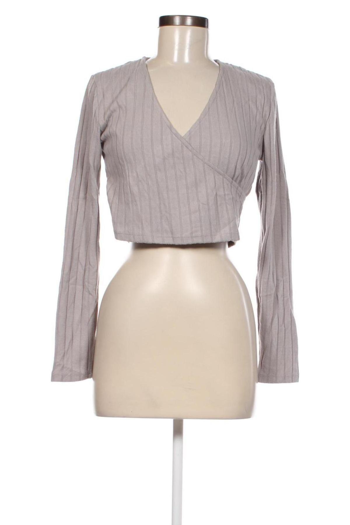 Γυναικεία μπλούζα VILA, Μέγεθος L, Χρώμα Γκρί, Τιμή 3,51 €