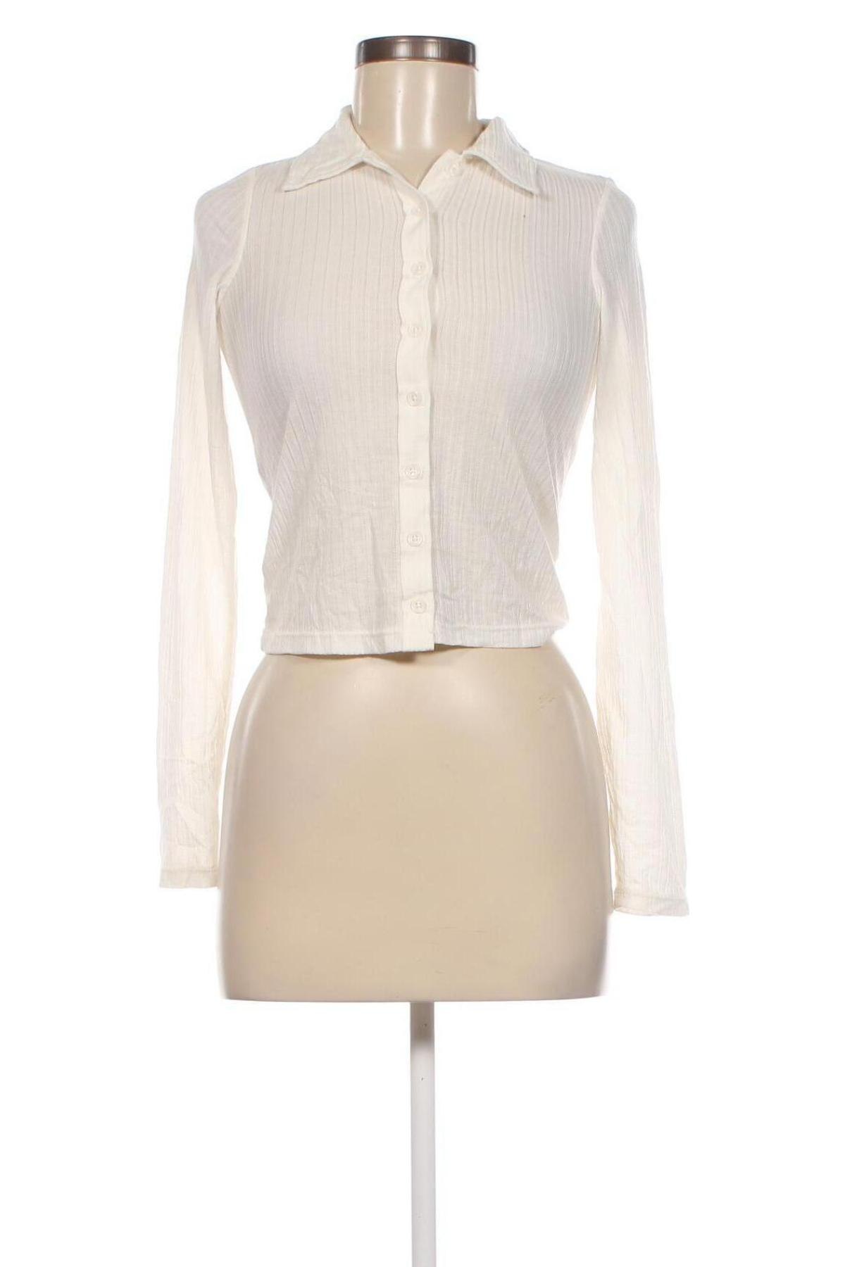 Γυναικείο πουκάμισο Lindex, Μέγεθος XS, Χρώμα Εκρού, Τιμή 6,18 €