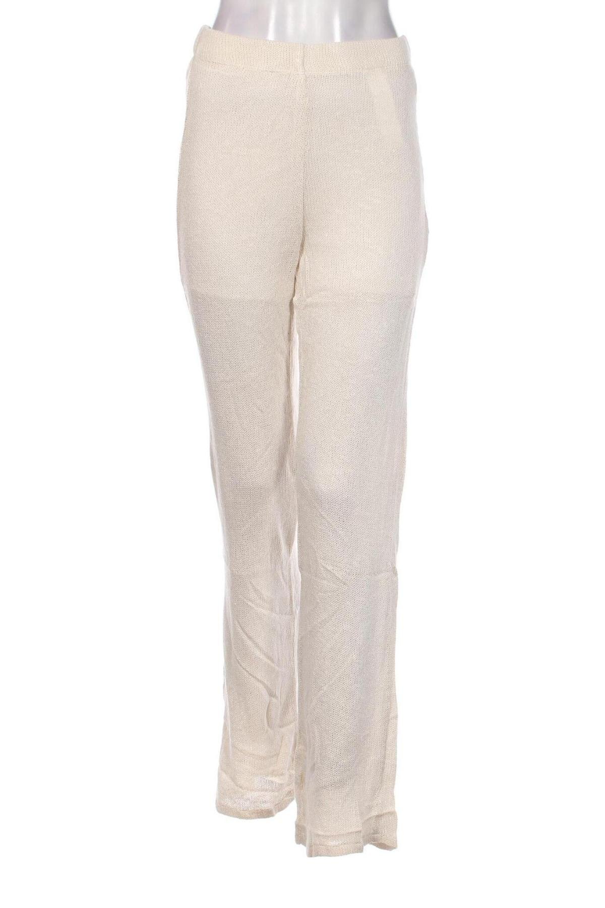 Γυναικείο παντελόνι Pull&Bear, Μέγεθος S, Χρώμα Εκρού, Τιμή 5,45 €