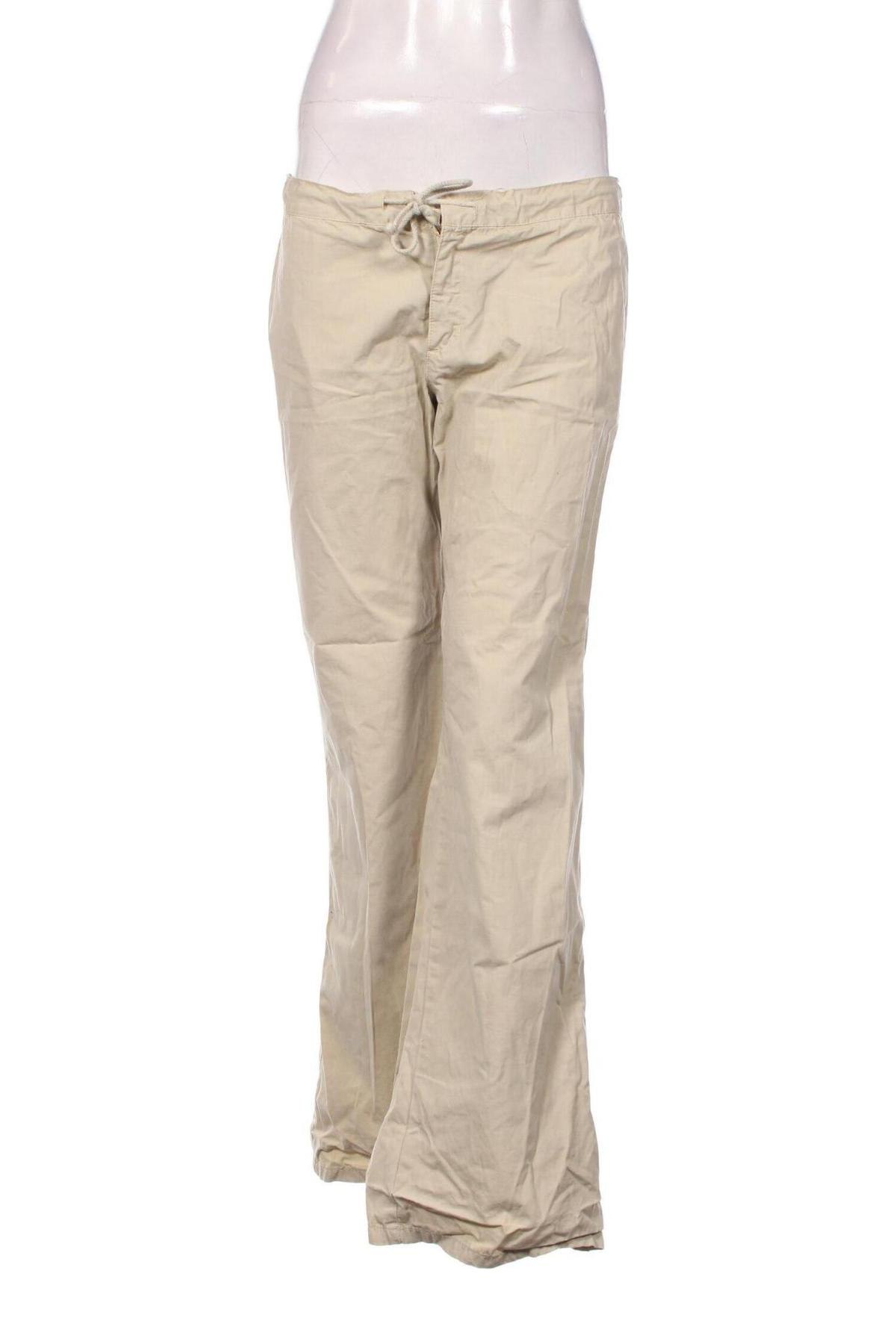 Дамски панталон Zara Trafaluc, Размер M, Цвят Екрю, Цена 20,00 лв.