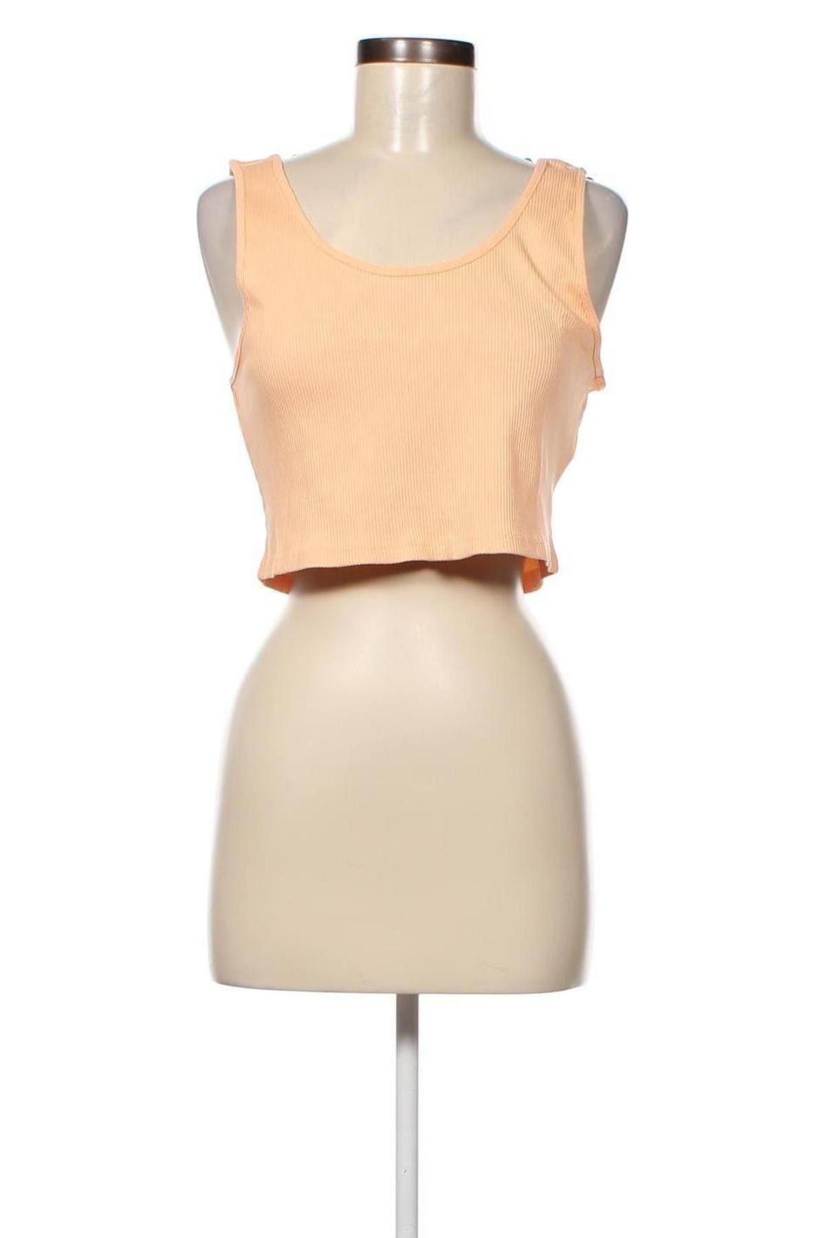 Γυναικείο αμάνικο μπλουζάκι Gina Tricot, Μέγεθος XL, Χρώμα Πορτοκαλί, Τιμή 3,62 €