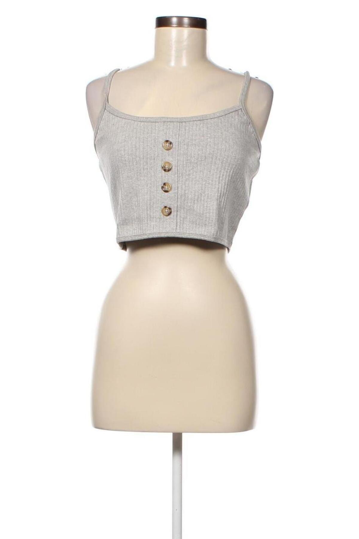 Γυναικείο αμάνικο μπλουζάκι Missguided, Μέγεθος XL, Χρώμα Γκρί, Τιμή 3,57 €