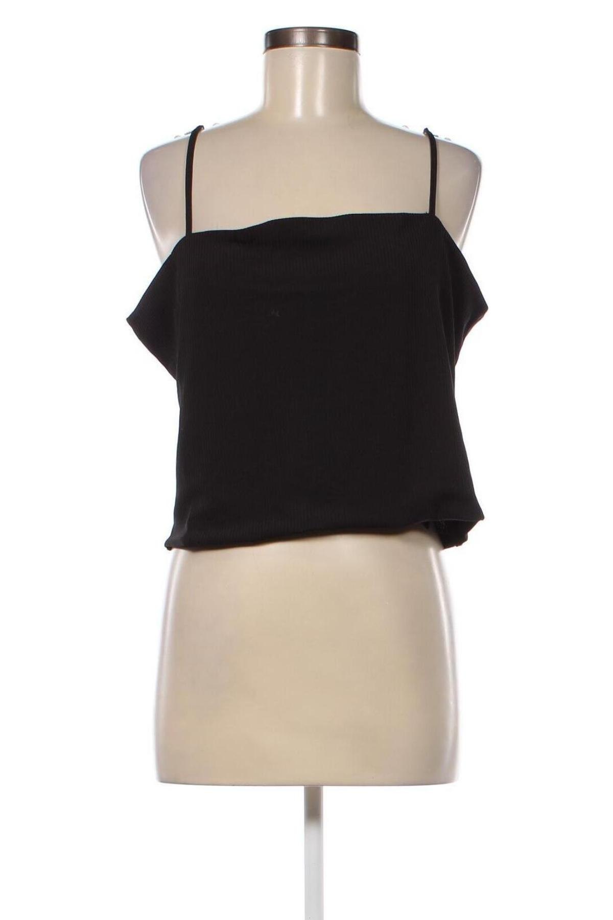 Γυναικείο αμάνικο μπλουζάκι Monki, Μέγεθος XL, Χρώμα Μαύρο, Τιμή 3,13 €