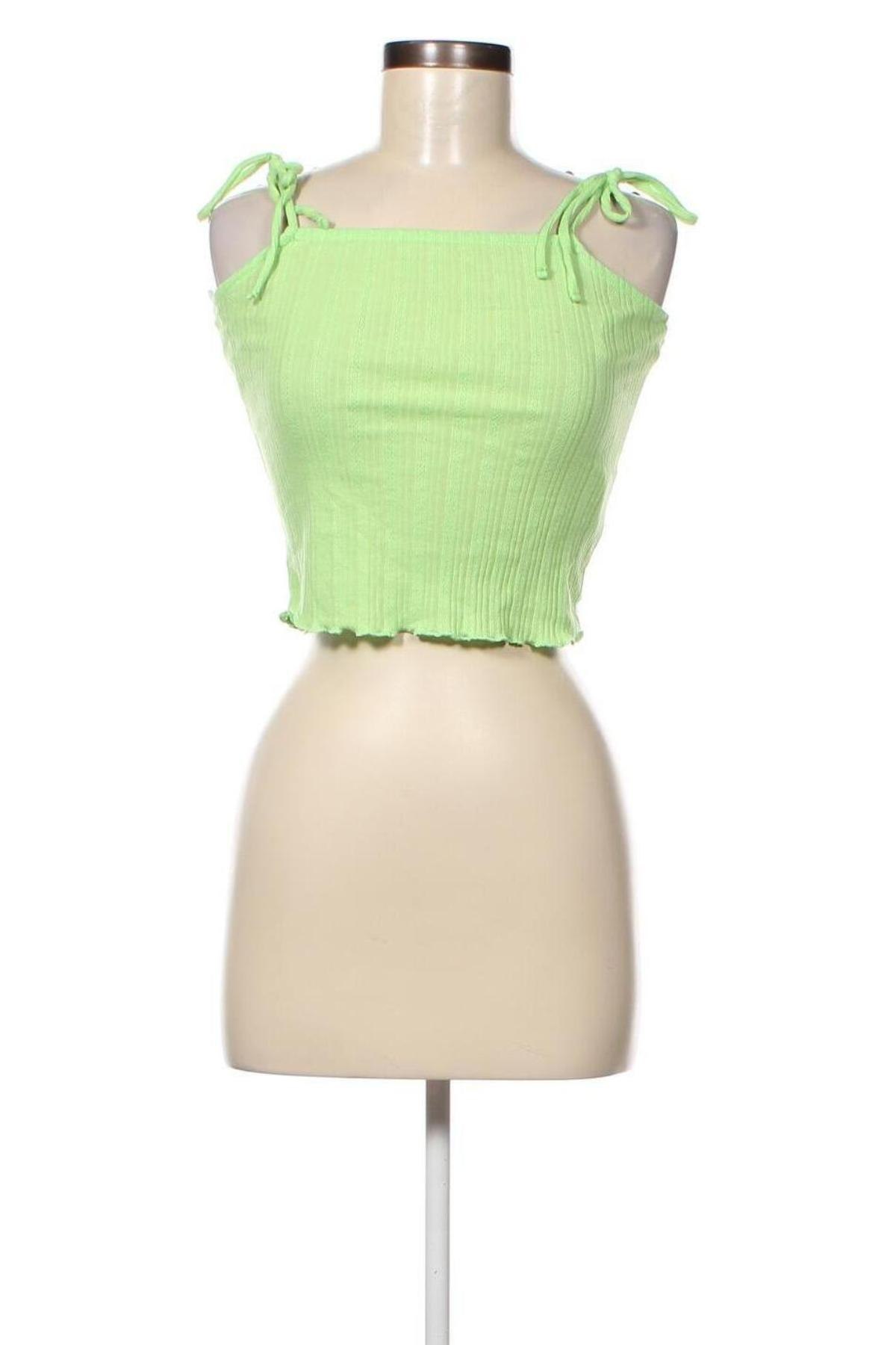 Γυναικείο αμάνικο μπλουζάκι Pieces, Μέγεθος XS, Χρώμα Πράσινο, Τιμή 3,34 €