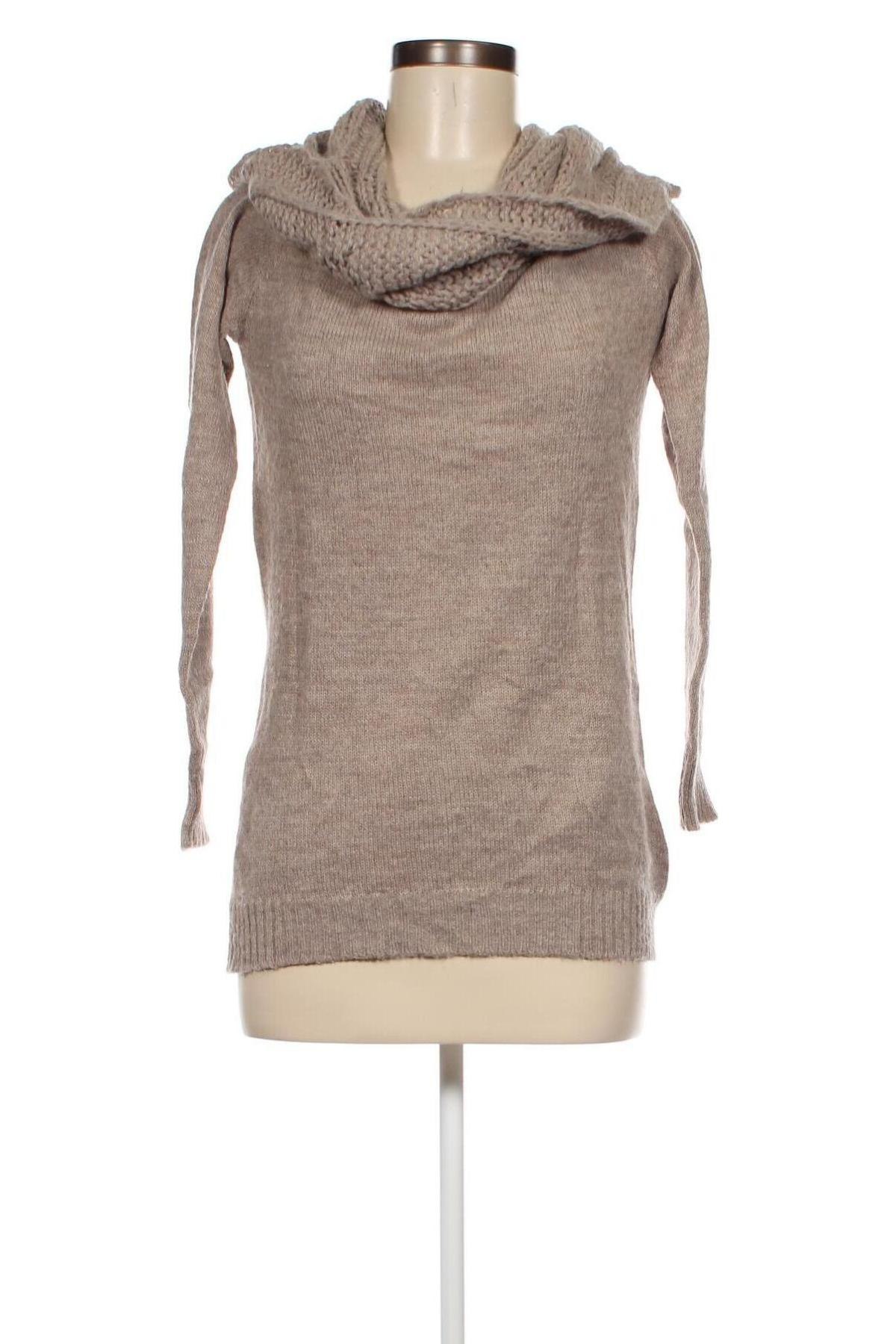 Дамски пуловер Made In Italy, Размер M, Цвят Бежов, Цена 4,35 лв.