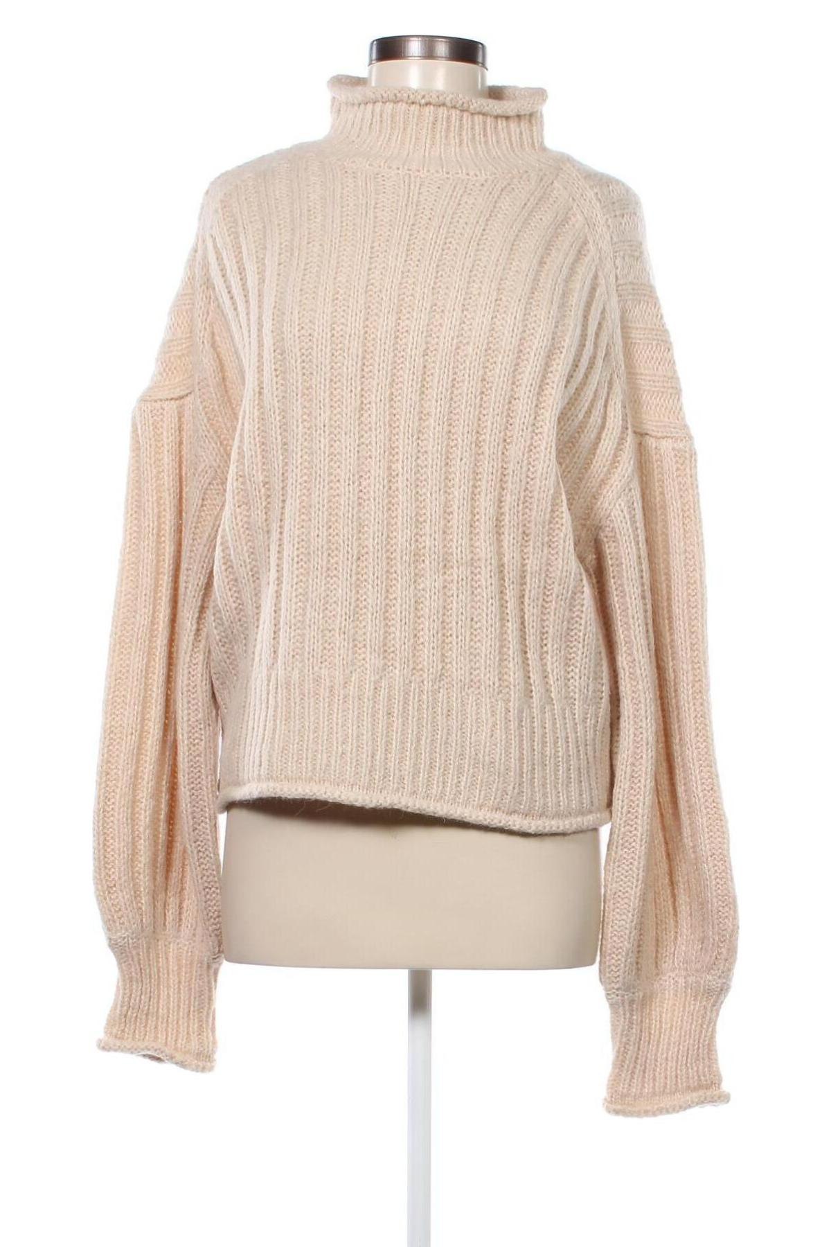 Дамски пуловер Nelly, Размер XL, Цвят Бежов, Цена 21,75 лв.