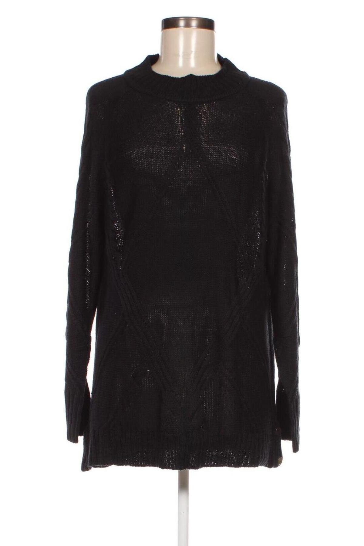 Дамски пуловер Rockmans, Размер M, Цвят Черен, Цена 4,64 лв.