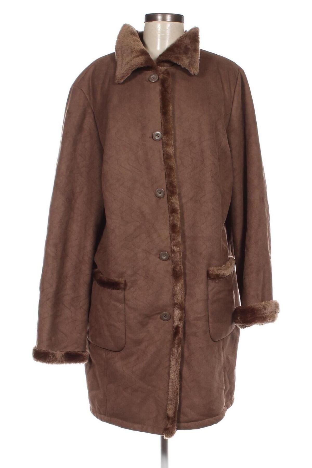 Γυναικείο παλτό Malva, Μέγεθος XXL, Χρώμα Καφέ, Τιμή 23,17 €