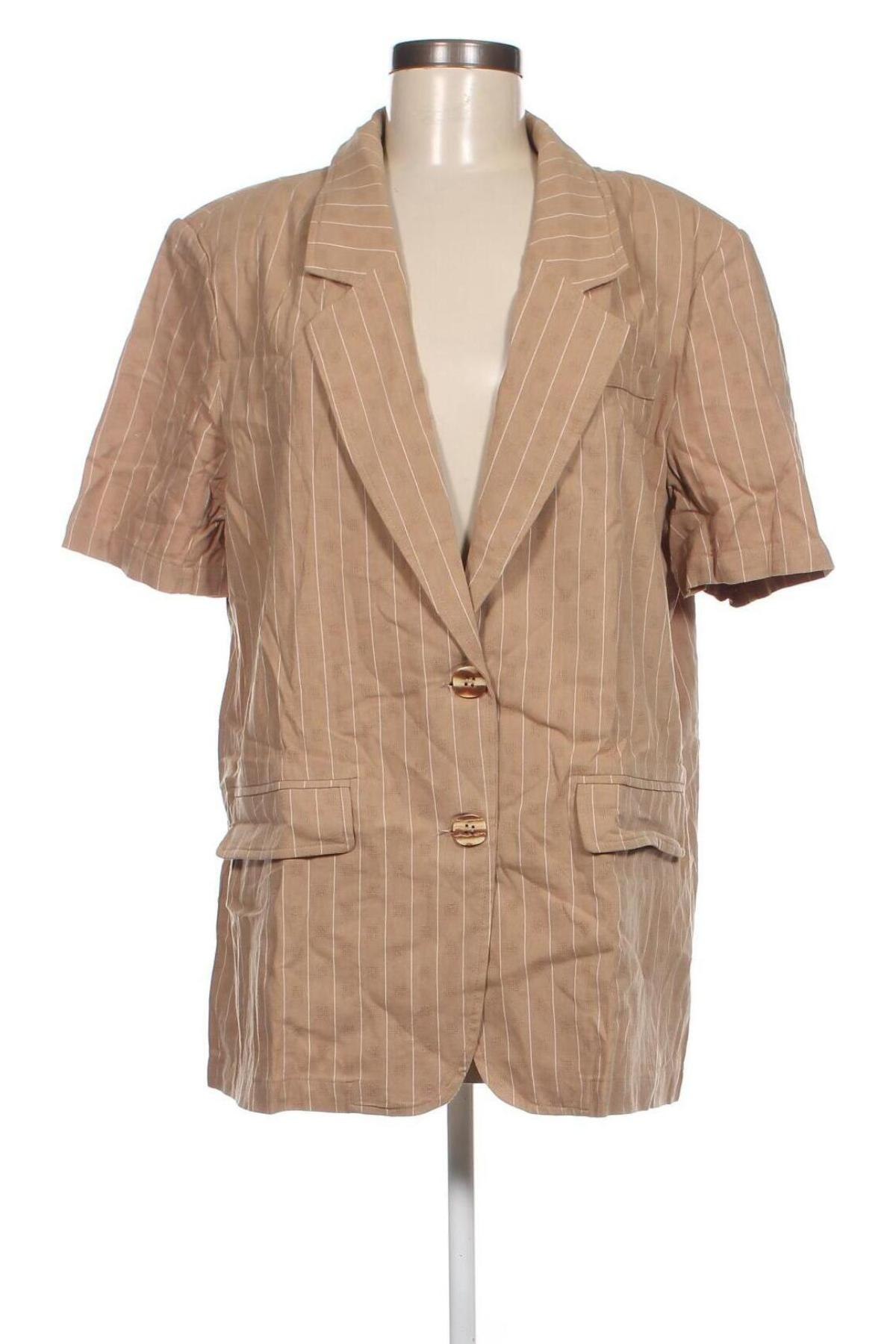 Γυναικείο σακάκι SHEIN, Μέγεθος M, Χρώμα  Μπέζ, Τιμή 6,86 €