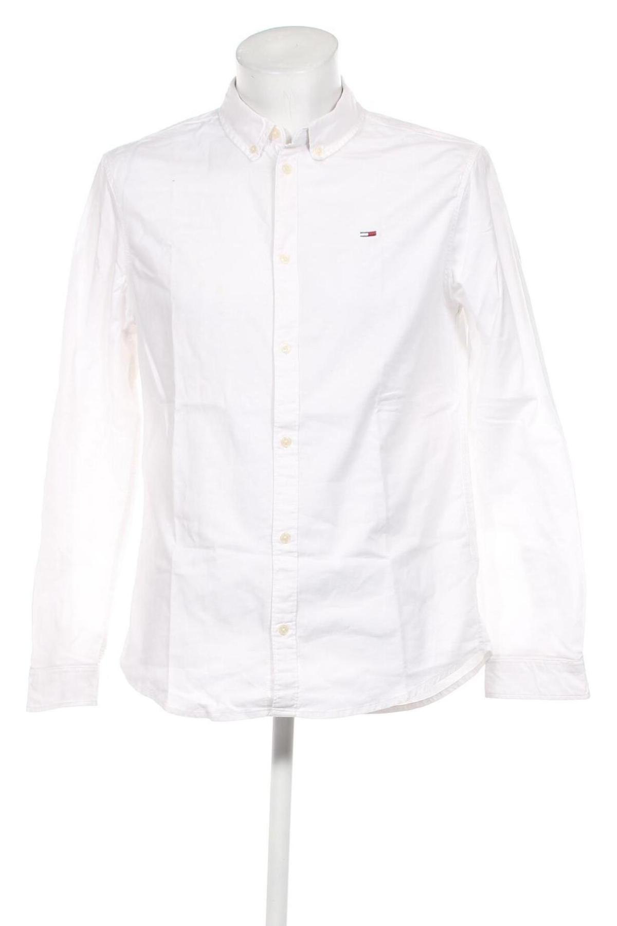 Мъжка риза Tommy Hilfiger, Размер L, Цвят Бял, Цена 75,00 лв.