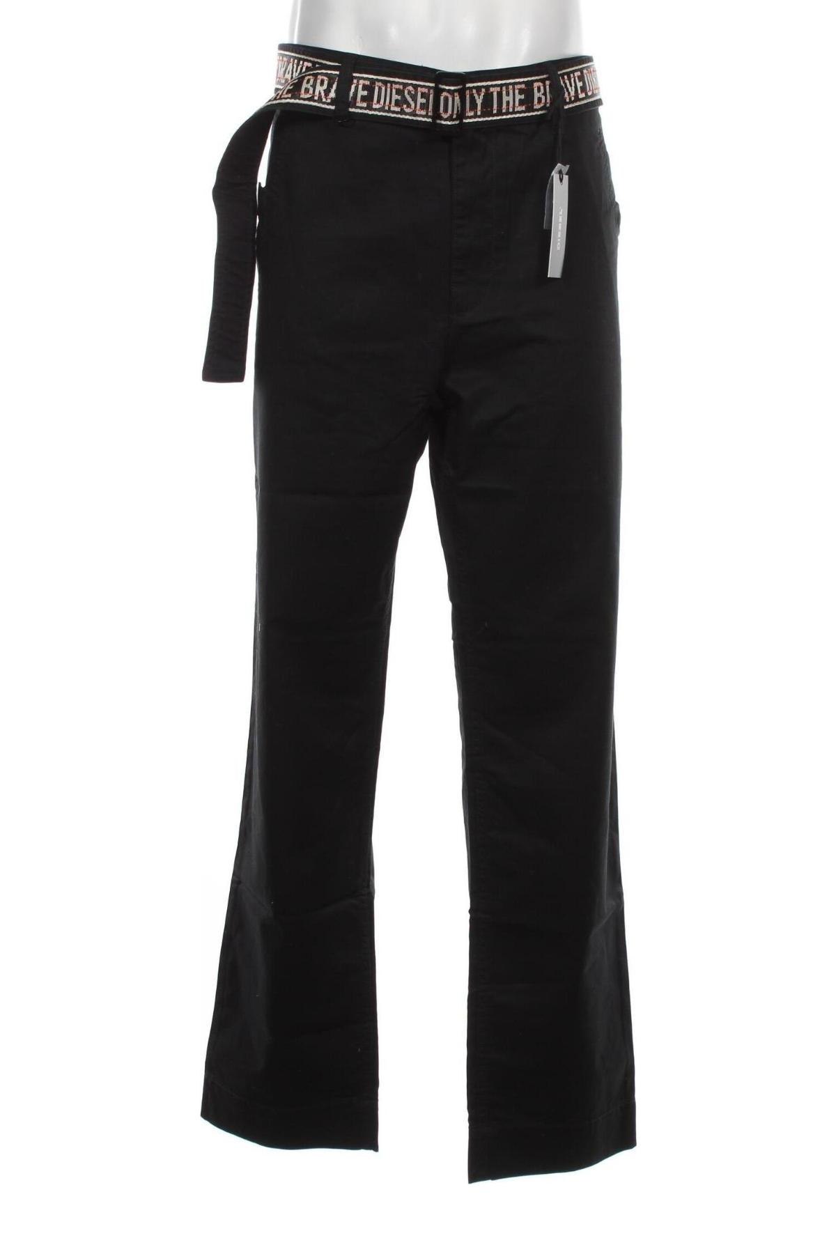 Мъжки панталон Diesel, Размер L, Цвят Черен, Цена 205,60 лв.