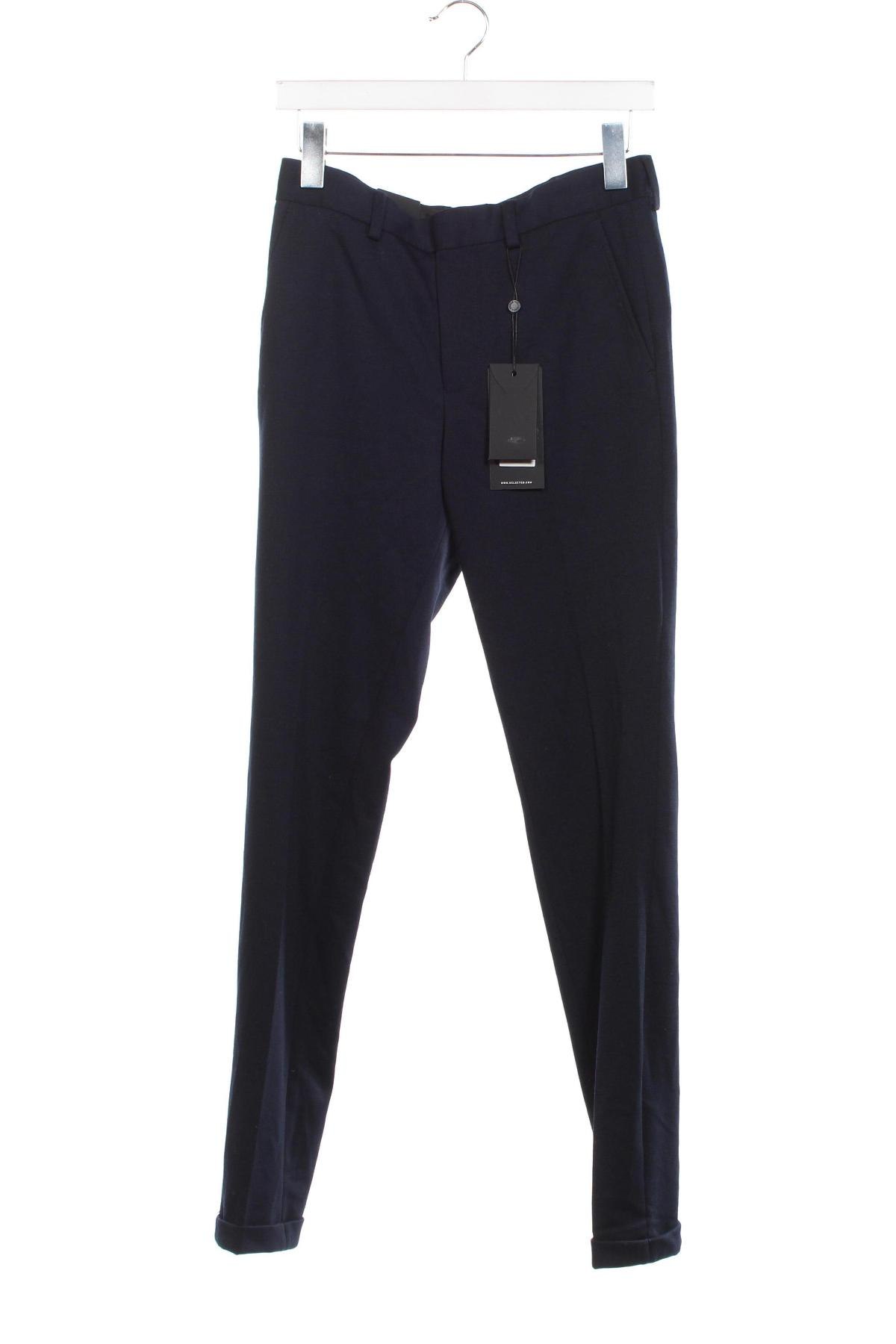 Мъжки панталон Selected Homme, Размер XS, Цвят Син, Цена 95,00 лв.