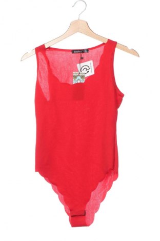 Damska bluzka-body Boohoo, Rozmiar S, Kolor Czerwony, Cena 32,99 zł