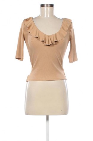 Damen Shirt Stradivarius, Größe S, Farbe Beige, Preis € 5,49