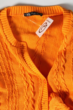 Damen Strickjacke Zara, Größe M, Farbe Orange, Preis € 7,99