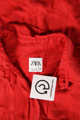 Γυναικείο πουκάμισο Zara, Μέγεθος L, Χρώμα Κόκκινο, Τιμή 16,99 €