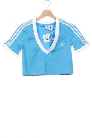 Damen T-Shirt Adidas, Größe XS, Farbe Blau, Preis 37,50 €