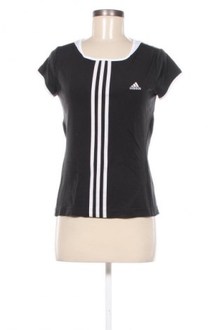 Γυναικείο t-shirt Adidas, Μέγεθος M, Χρώμα Μαύρο, Τιμή 16,99 €