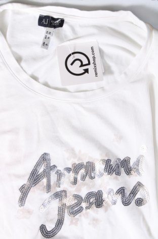 Damen T-Shirt Armani Jeans, Größe M, Farbe Weiß, Preis € 34,78