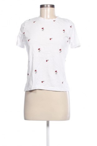 Damski T-shirt Bershka, Rozmiar S, Kolor Biały, Cena 41,99 zł