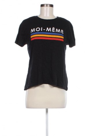 Γυναικείο t-shirt Bershka, Μέγεθος M, Χρώμα Μαύρο, Τιμή 5,99 €