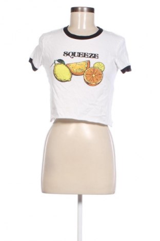 Damski T-shirt Bershka, Rozmiar S, Kolor Biały, Cena 41,99 zł