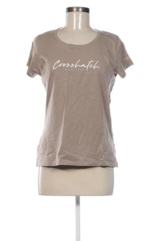 Γυναικείο t-shirt Crosshatch, Μέγεθος L, Χρώμα  Μπέζ, Τιμή 4,99 €