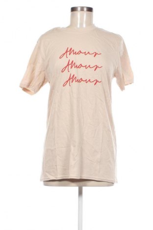 Damski T-shirt Missguided, Rozmiar M, Kolor Beżowy, Cena 27,99 zł